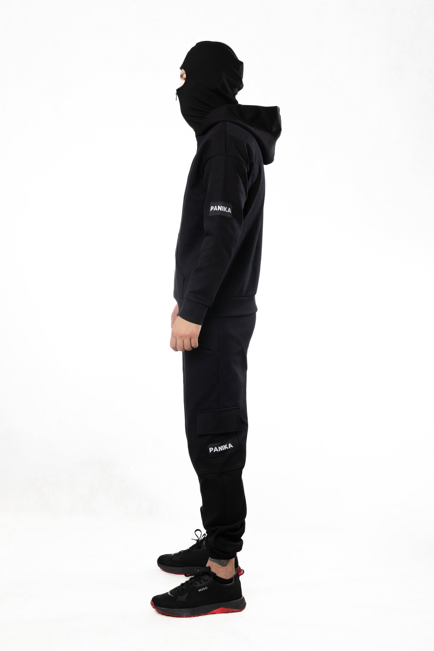 Anon Мъжки Екип с Двойна Качулка