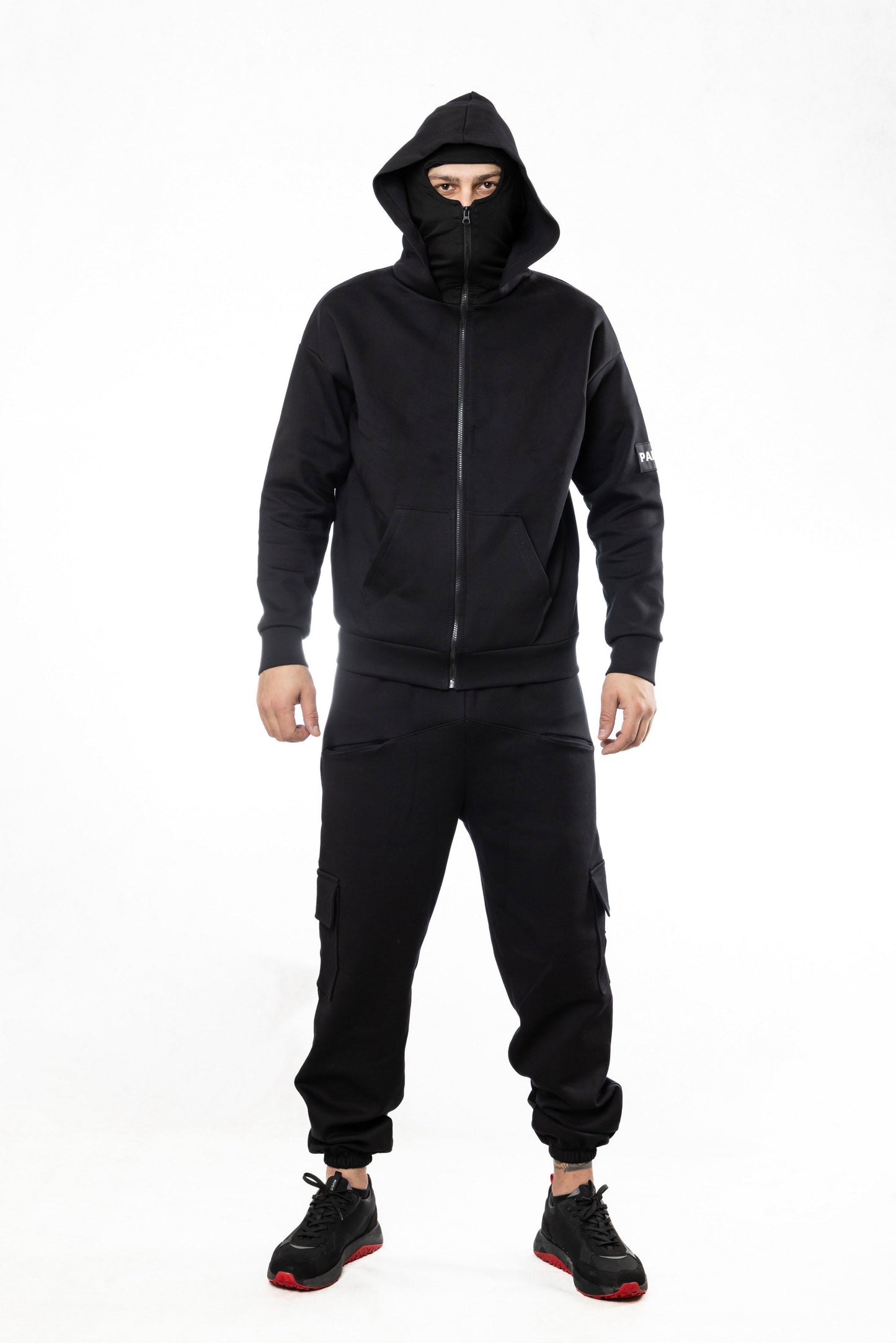 Anon Мъжки Екип с Двойна Качулка