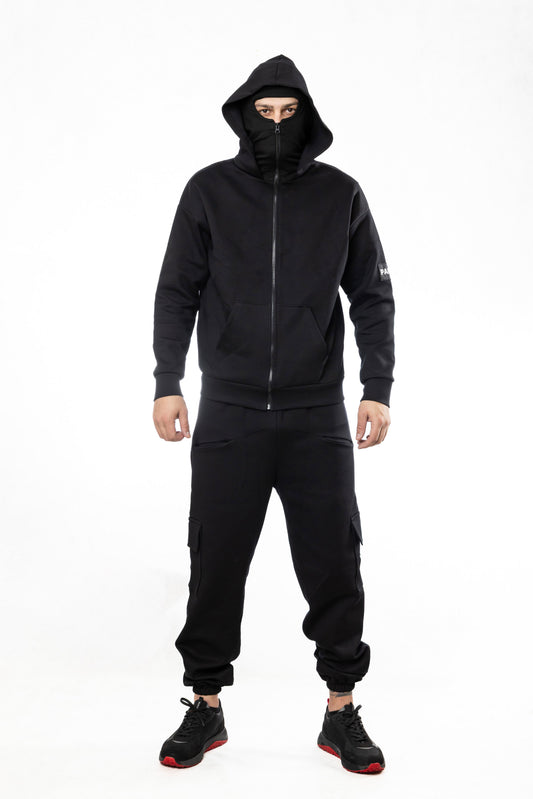 Anon Мъжки Екип с Двойна Качулка