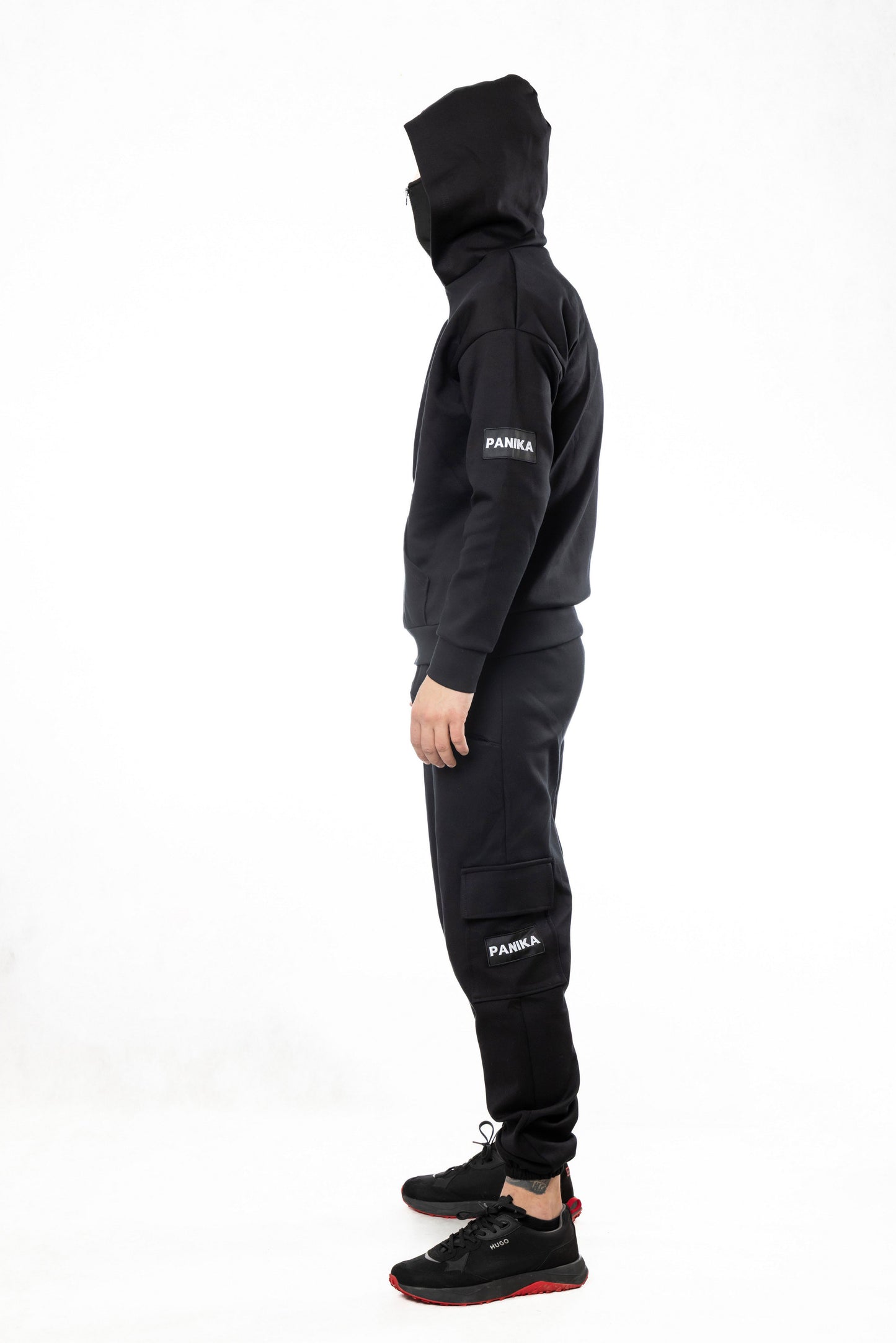 Anon Мъжки Екип с Двойна Качулка