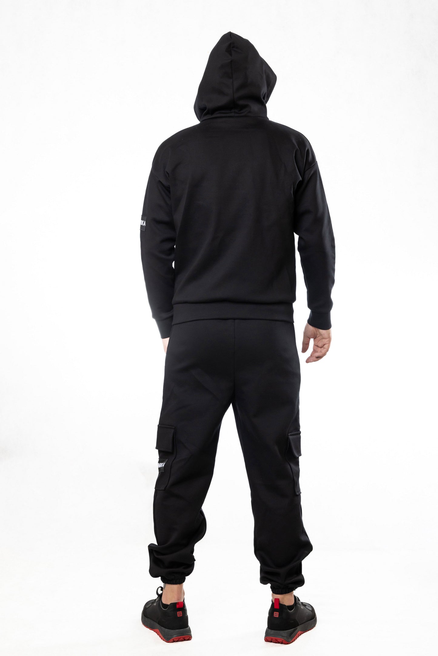 Anon Мъжки Екип с Двойна Качулка