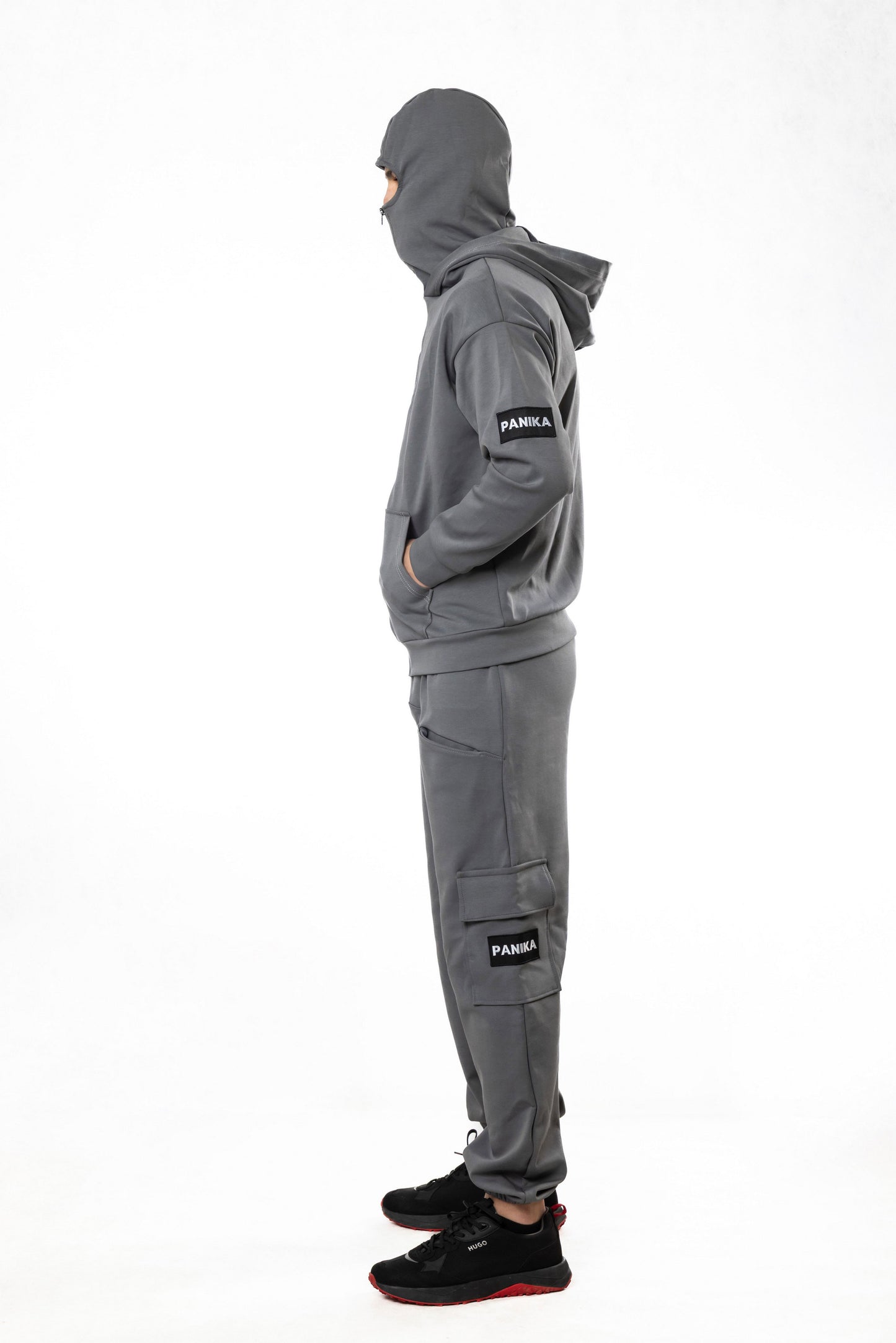 Anon Мъжки Екип с Двойна Качулка