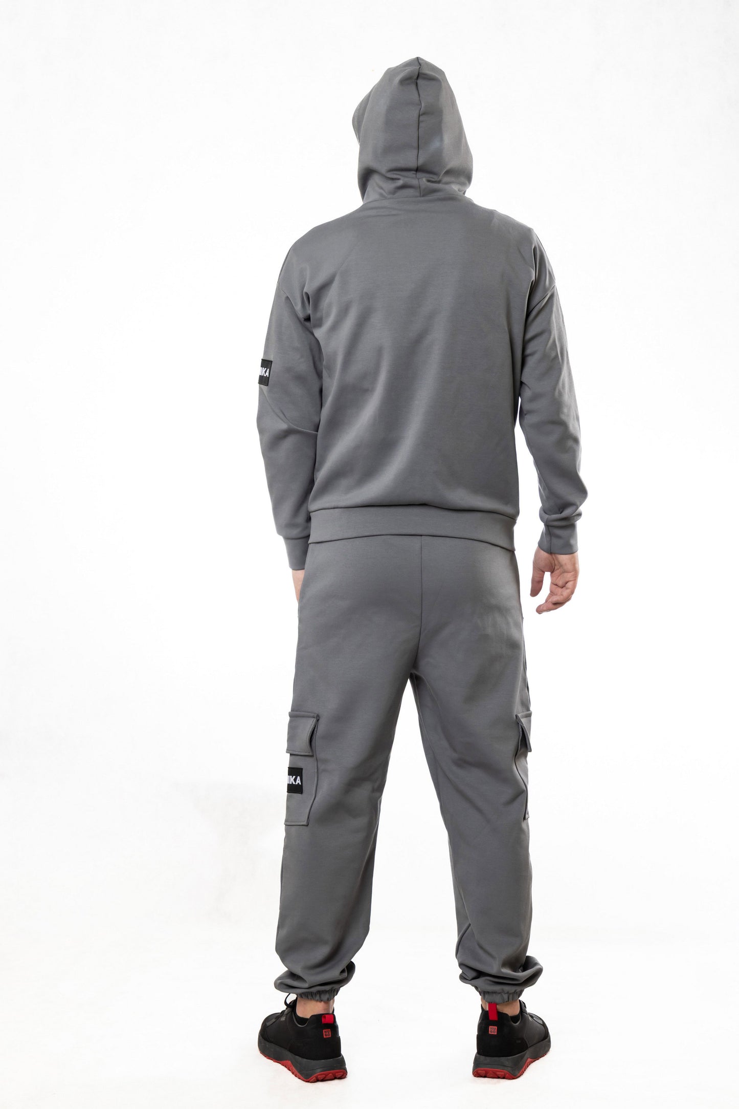 Anon Мъжки Екип с Двойна Качулка