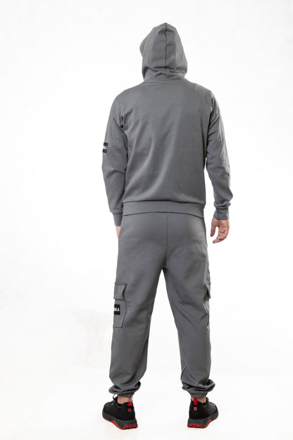 Anon Мъжки Екип с Двойна Качулка